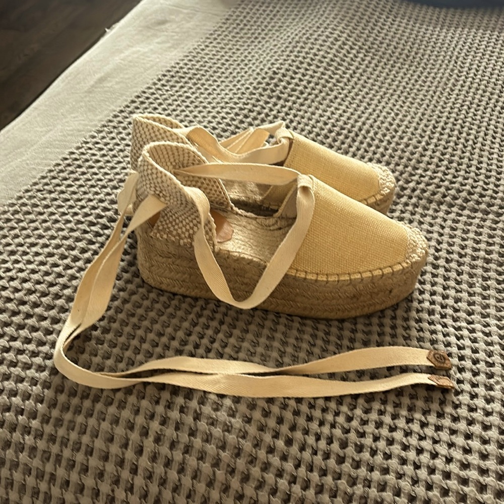 Schutz platform ballerina espadrilles